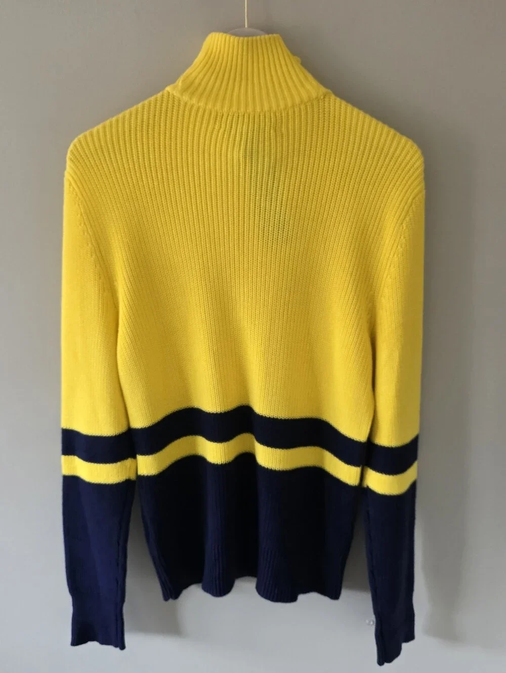 NWT Lauren Active Ralph Lauren M Soft Ribbed Knit Quarter-Zip Sweater Old Money